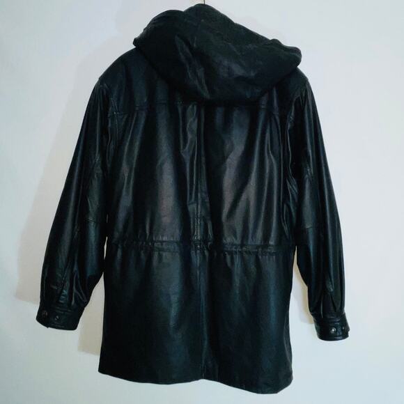 Wilsons Leather Coat w/ Hood & Thinsulate Insulation - Men's Size S - Picture 2 of 15